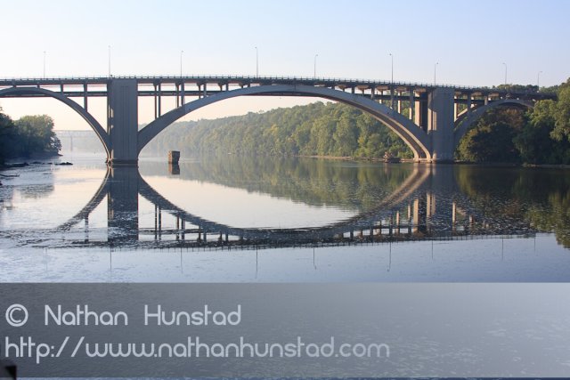 The Franklin Avenue Bridge over the Mississippi River.